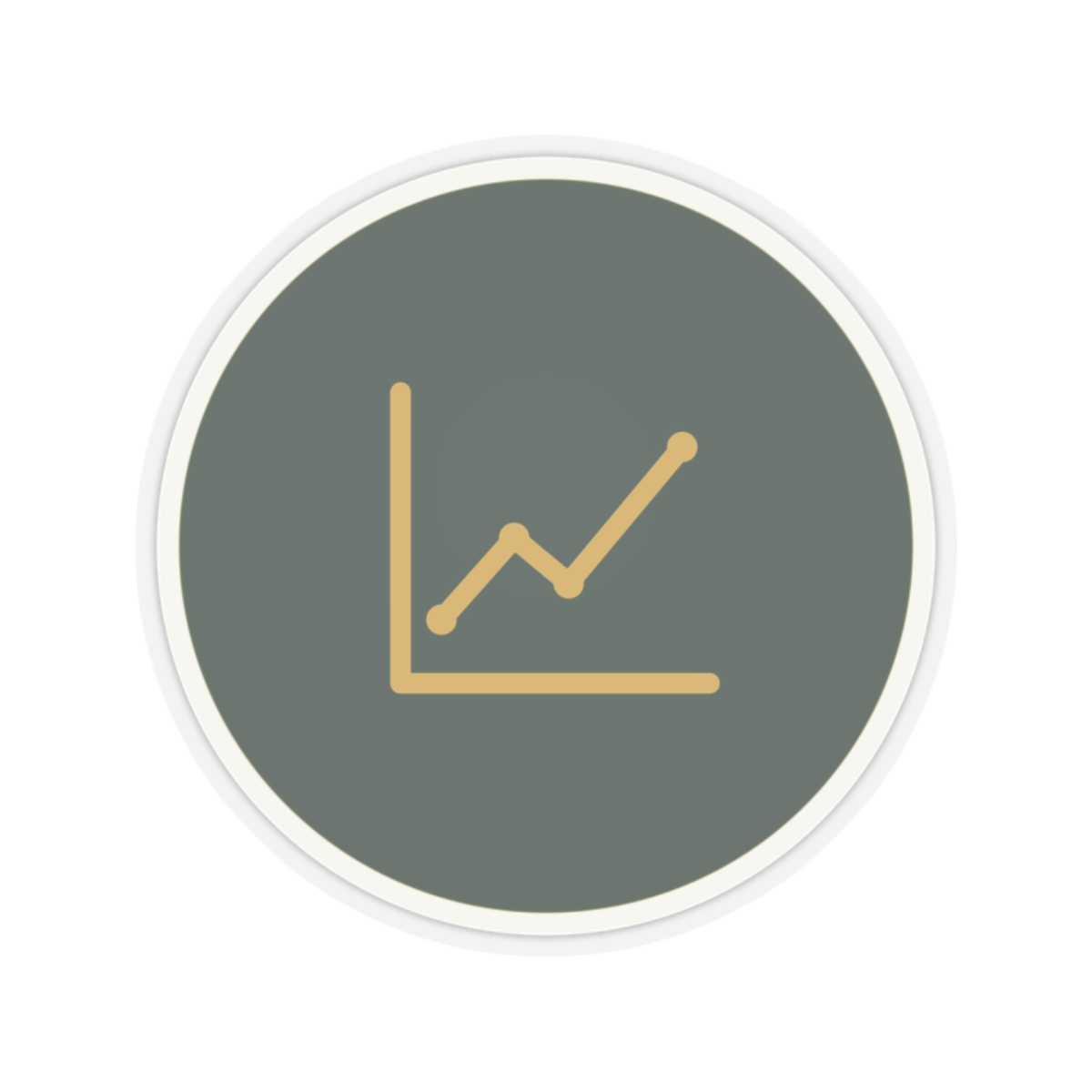 AU Chart Glyph Sticker
