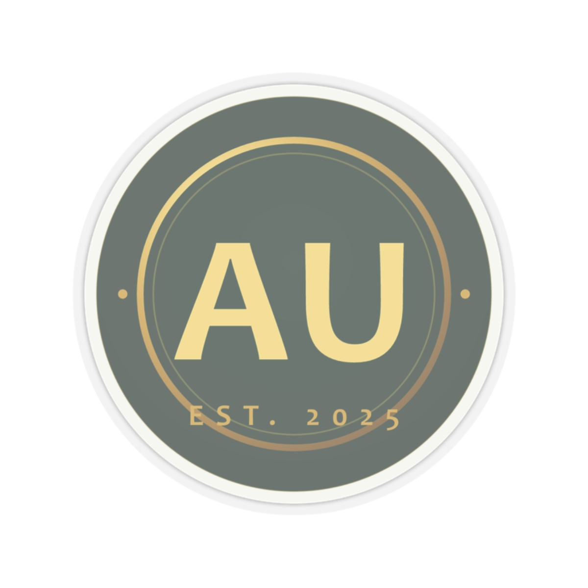 AU Monogram Sticker